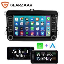 For VW GOLF MK5 MK6 7" Apple Carplay Car Stereo Radio Android 12 Player GPS 16GB
