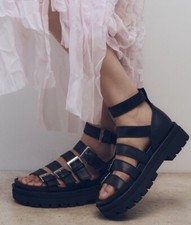 ZARA BLACK GLADIATOR SANDALS