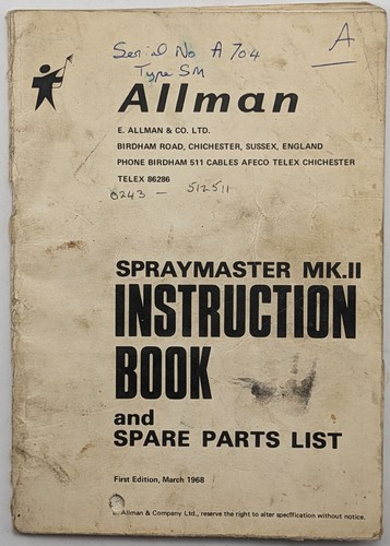 Allman spraymaster ii - allman,