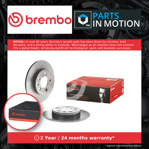 Brake discs pair solid fits - 2x,