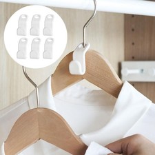 6Pcs Clothes Hanger Connector Cascading Hanger Huggable Hangers Hook Closet