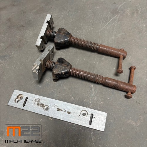 Pair machine vice clamps - of, /