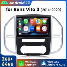 2+64G For Mercedes Vito W447 CarPlay GPS Sat Nav Android14 DAB Radio Stereo SWC