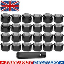 24X 17MM Black Wheel Nut Bolt