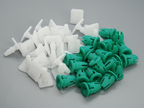 Molding clip with grommet - 10,
