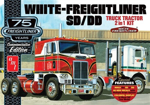 Amt white freightliner - amt, 2-in-1