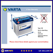 Car Battery B33 Varta 155 330A