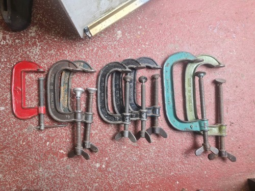 Record clamps job lot - g-clamps,