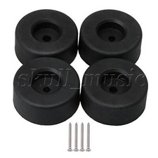 4Pieces Plastic Round Furniture Feet for Couch TV Cabinet Coffee Table Legs