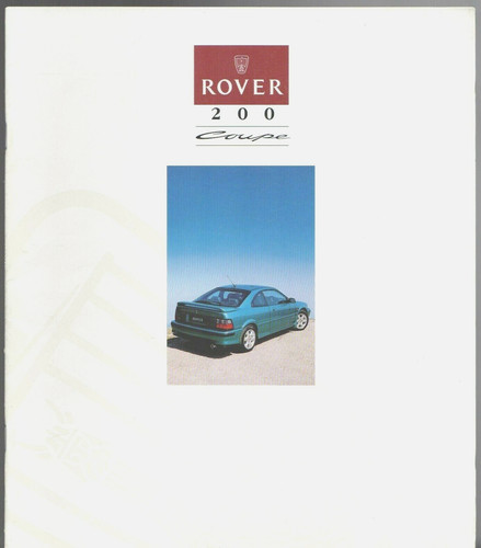 Rover 200 series coupe - rover, 200-series