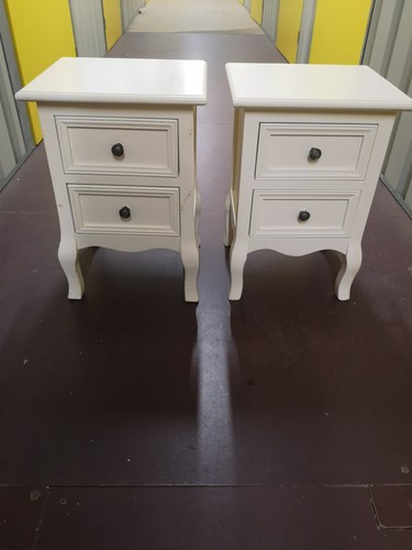 Pair ornate white - ornate, french