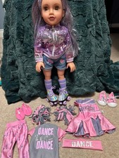 DesignaFriend fully articulated Frankie Doll with Skates and Accessories
