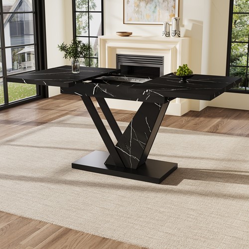 Extendable dining table - dining,