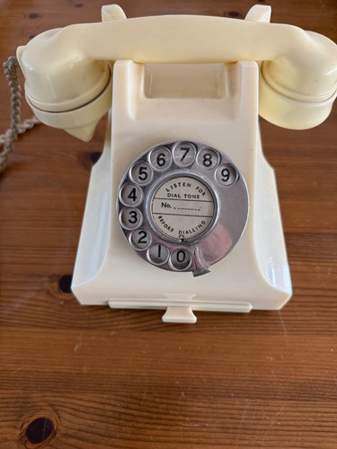 Bakelite ivory telephone - ivory,