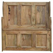 Unfinished Monks Bench Settle