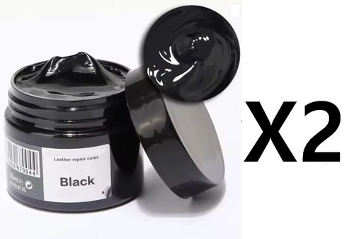 Leather vinyl black paint - black,