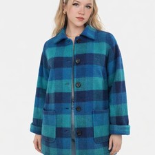 Avoca Checked Wool Mix Coat