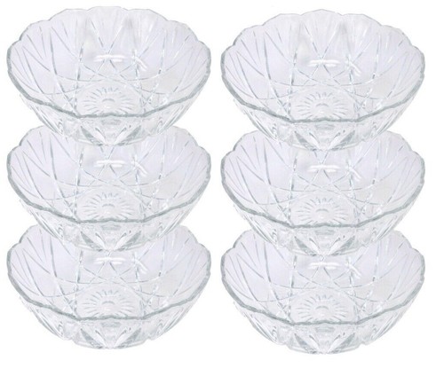 6pcs art glass bowls - 6pcs,