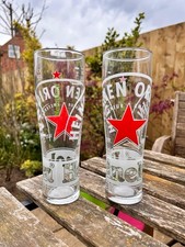 2 X Heineken Pint Glasses -