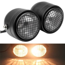 Grill Twin Headlight Dual Lamp for Motorcycle Motorbike for Street Fighter Naked