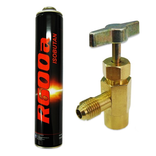 Refrigerant gas canister - refrigerant, r600a