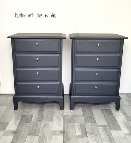 Stag minstrel bedside tables - bedside,