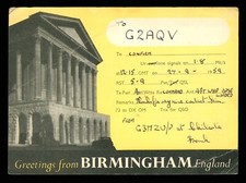 1 x QSL Card Radio UK G3MZU/p