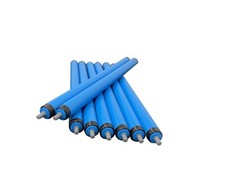 Blue PVC 20Ø Conveyor Rollers / 6mm Plastic Spring Shaft