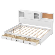 COSTWAY Daybed Frame with 3