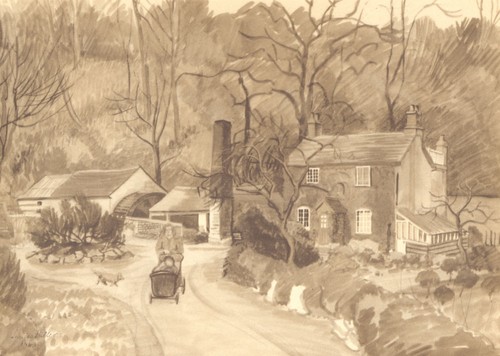 Stone coppice mill - stone.,