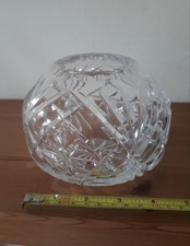 Vintage cut glass rose bowl -