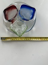 Murano Glass Ashtray Tri