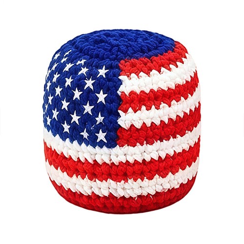 Hand made knitted footbags - hand-made,