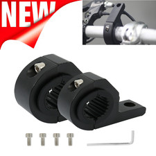 2x 25mm-35mm Tube Clamps Bull Bar Roll Cage LED Spot Light Holder Mount Bracket