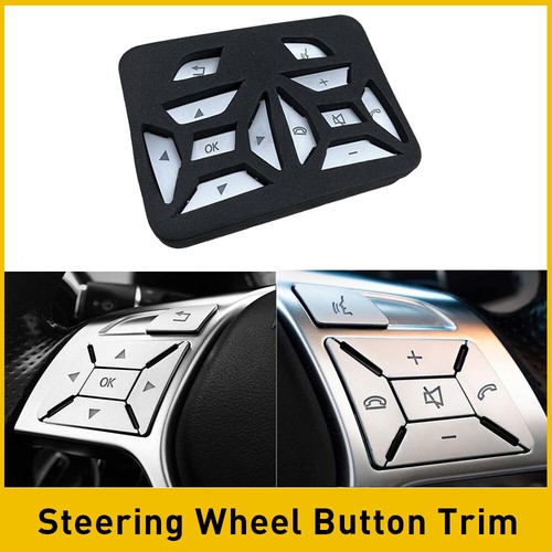 Chrome steering wheel button - wheel,