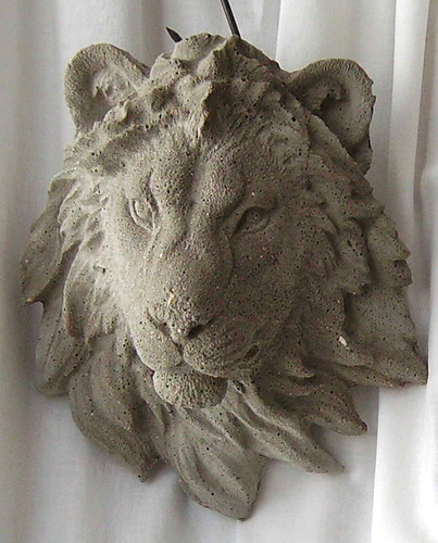 Garden ornament lion head - ornament,