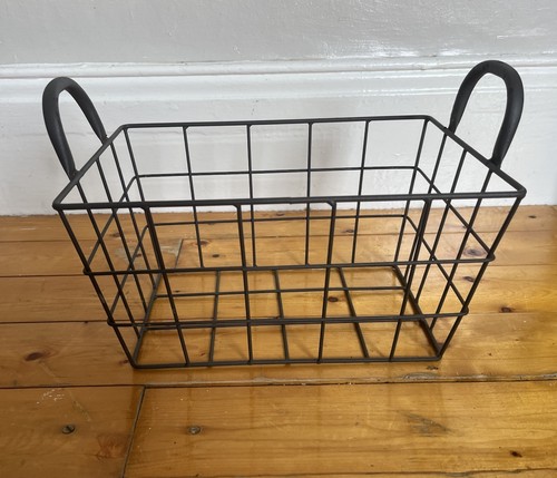 Vintage wire metal iron - metal, basket