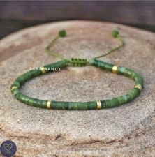 Olive Jade 2x4mm Bead