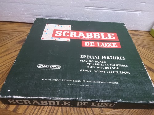 Vintage 1973 scrabble - de, luxe