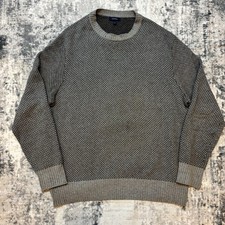 Mens Gieves And Hawkes Cashmere, Silk, Cotton Blend Grey Luca Jumper XL Scotland