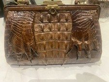 Vintage Crocodile Leather Handbag Crocodile Skin