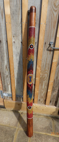 Handcarved didgeridoo river - handcarved,