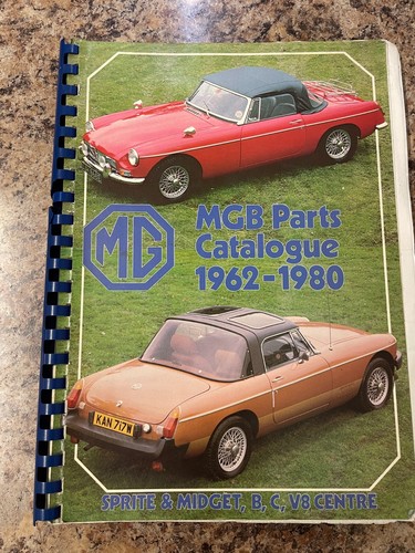 Mgb parts catalogue - parts,