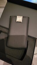 Blackberry Porsche Design P'9983 Phone Case Black Leather.  Genuine Super Rear 