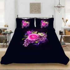 Great Wedding Dress Of Flowers 3D Quilt Duvet Doona Cover Set Pillow case Print