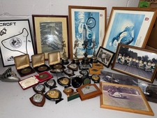 VINTAGE ISLE OF MAN TT SIDECAR RACE TROPHIES 1960s / 70s INC 4 HERMES - K GRAHAM