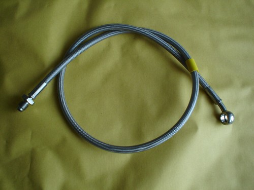 Front brake pipe stainless - front,