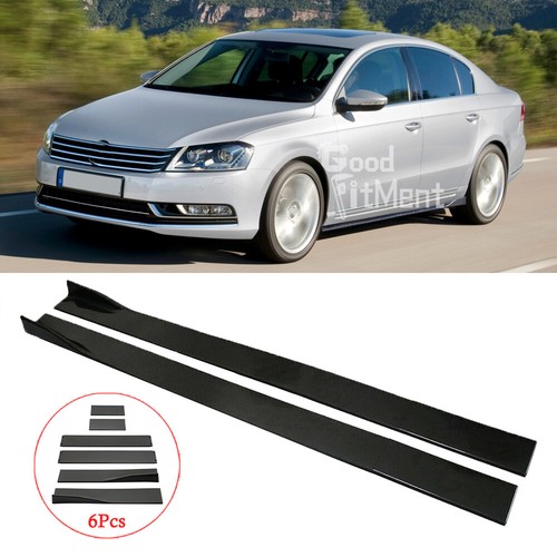 Glossy black side skirts - glossy,