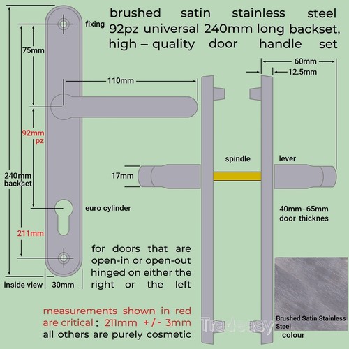 Stainless steel brushed chrome - stainless,