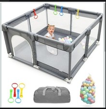 Baby Playpen Padded Frame Mesh